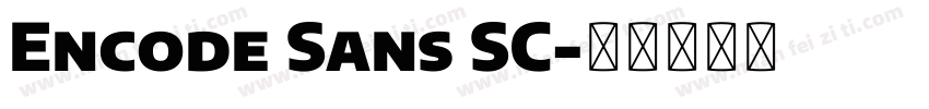 Encode Sans SC字体转换